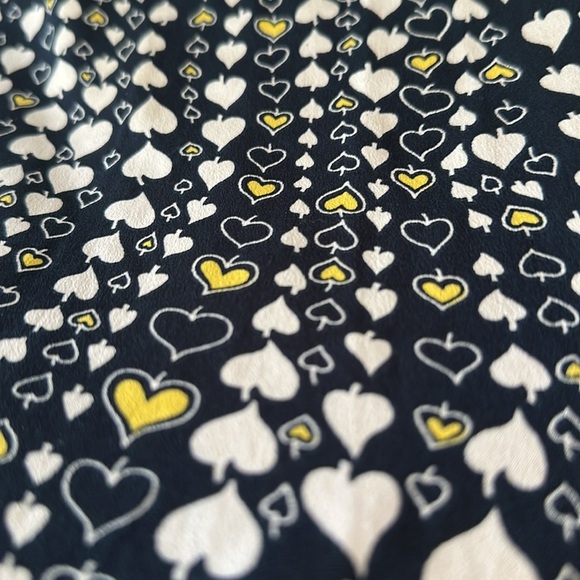 TOPSHOP | Kate Moss Collab Black and Silver Heart and Spades Sheath Mini Dress - Picture 4 of 9